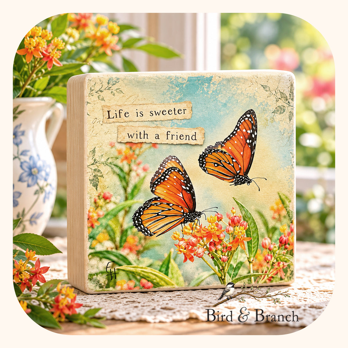Butterflies - Bird & Branch Art Block