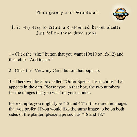 CUSTOMIZE your own cedar wood hanging basket planter