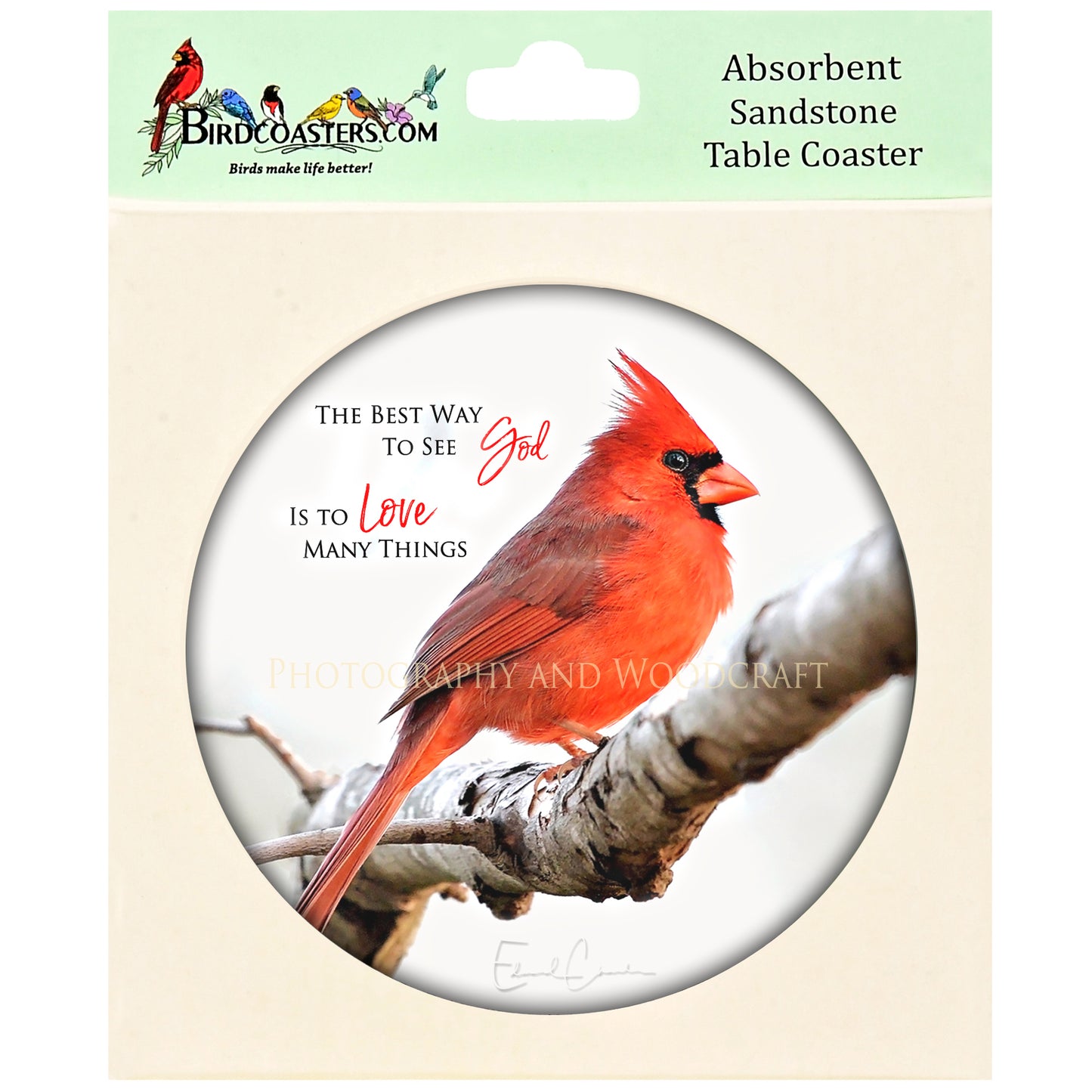Cardinal with Poem