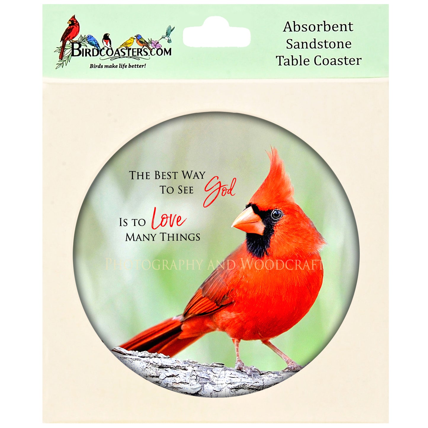 Cardinal with Poem