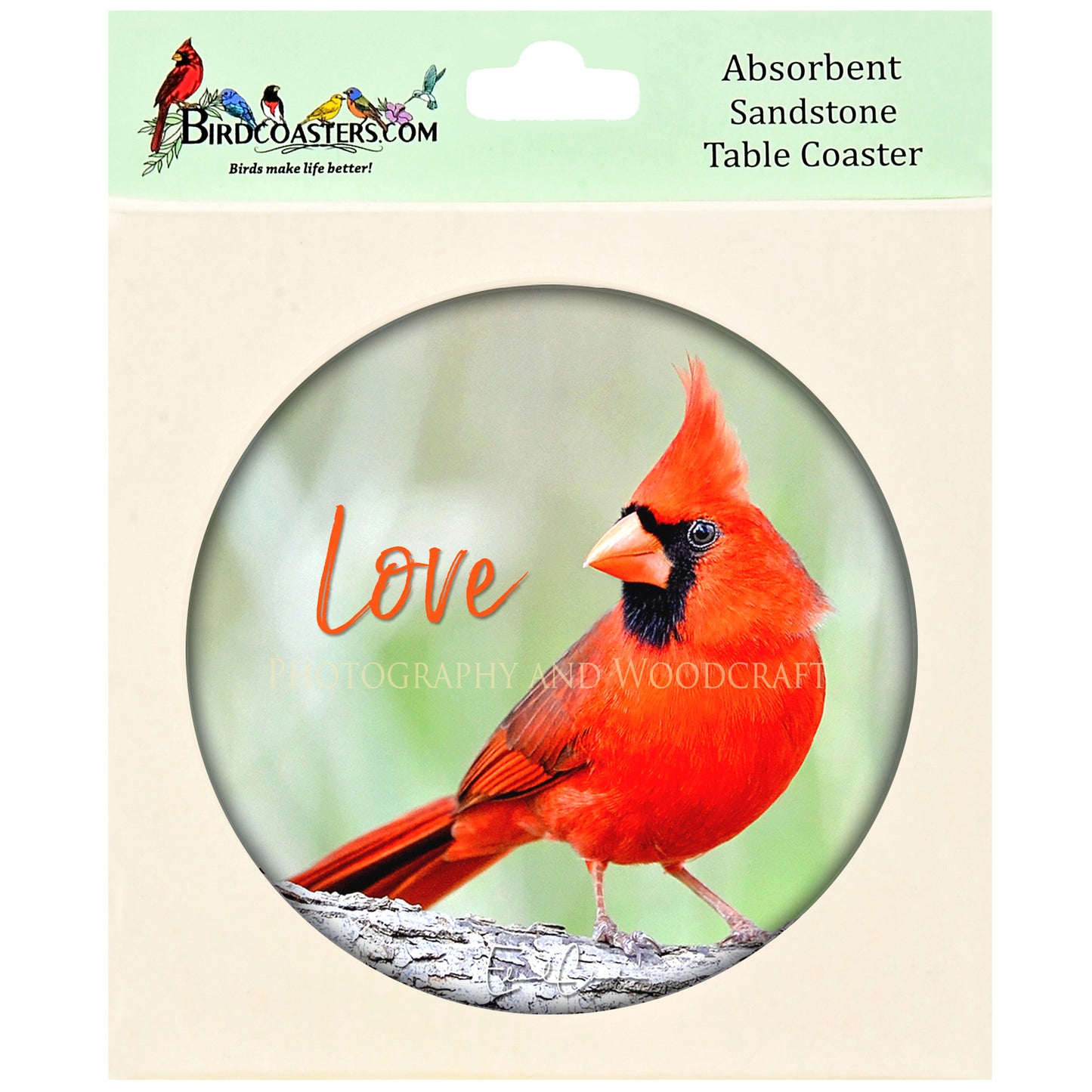 Cardinal with Poem