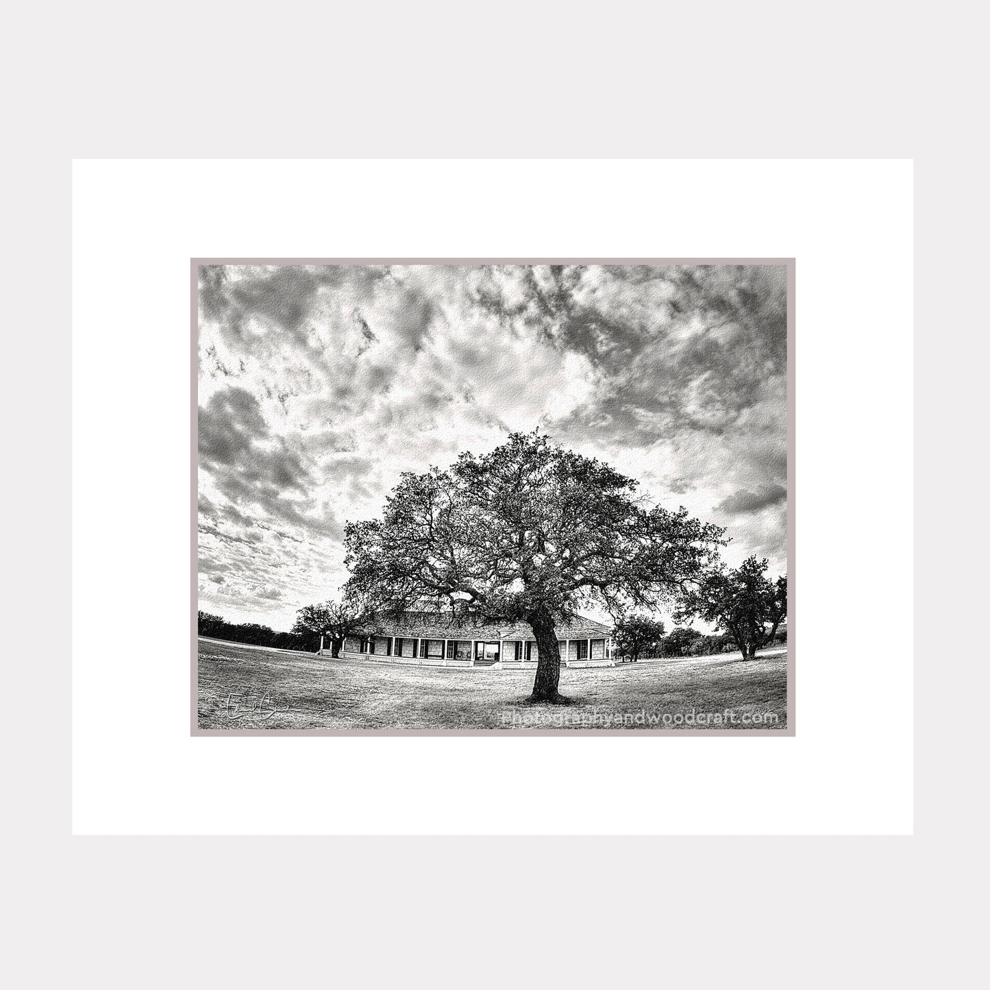 Fort McKavett, Texas (11" x 14") Matted Canvas Print