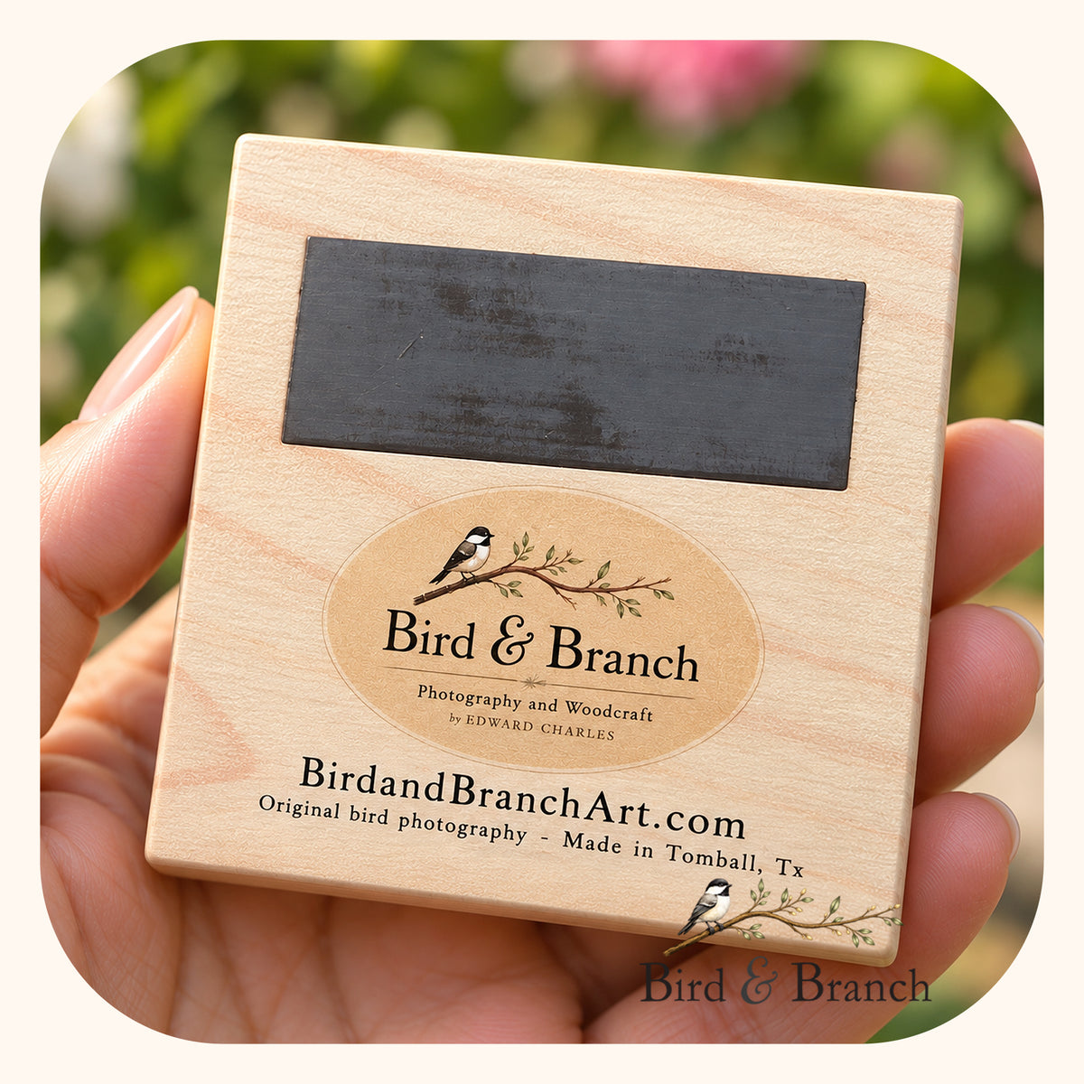 Carolina Wren - Wooden Refrigerator Magnet