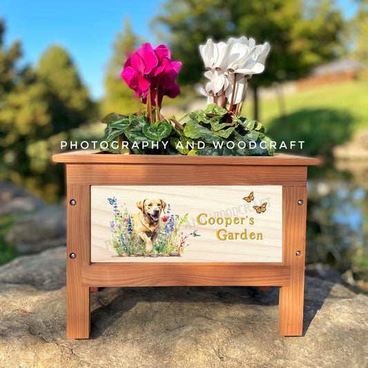 Yellow Labrador Planter