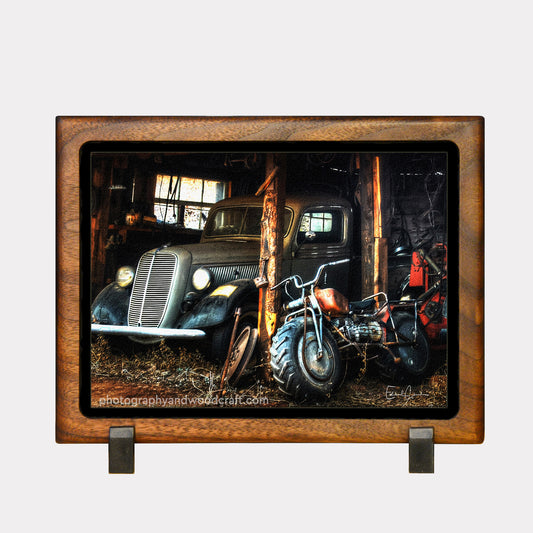 Rokon 5" x 7" Canvas Print in Solid Wood Floating Frame