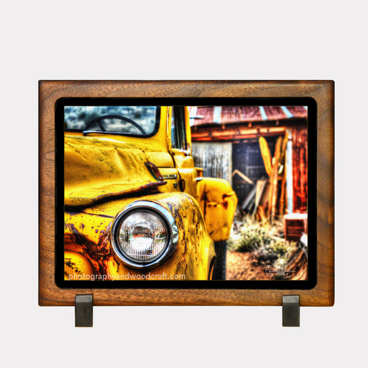 Yellow International 5" x 7" Canvas Print in Solid Wood Floating Frame